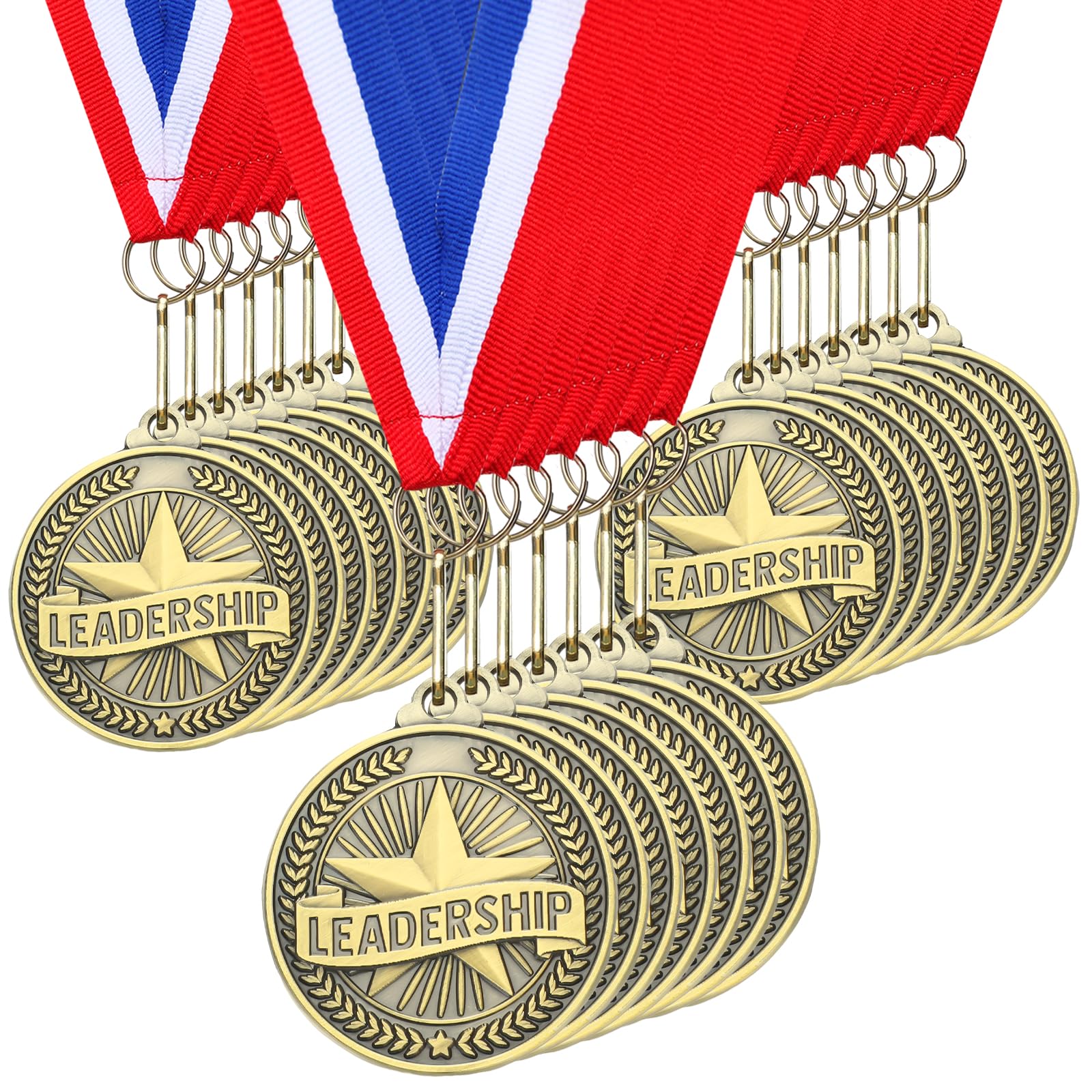 Quelay 60 medaglie d'oro con Nastri per Il Collo, 5 cm, Premio per Il Vincitore, Premio per trofei in Metallo, Regalo per concorsi per Adulti, tornei educativi, Eventi