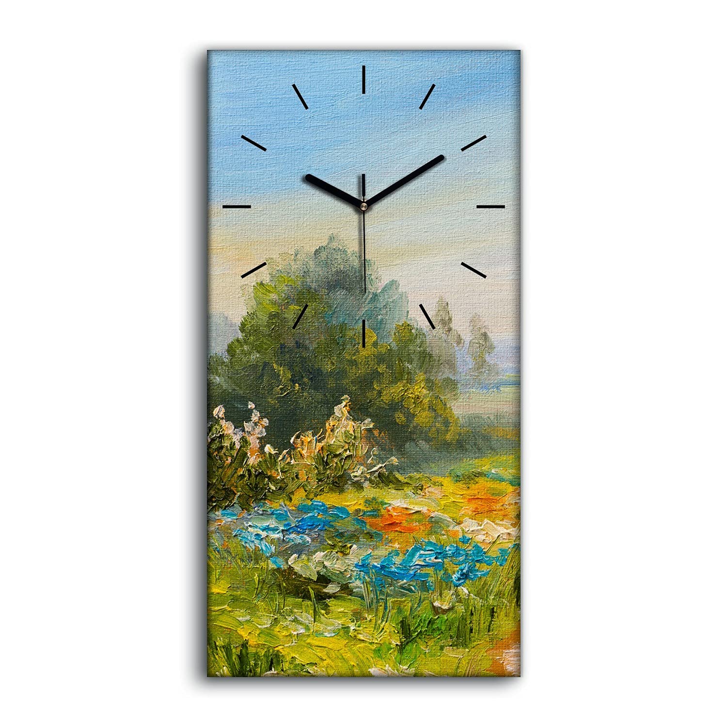 Horloge sur toile ne pas tic tac en silence pour décoration murale
