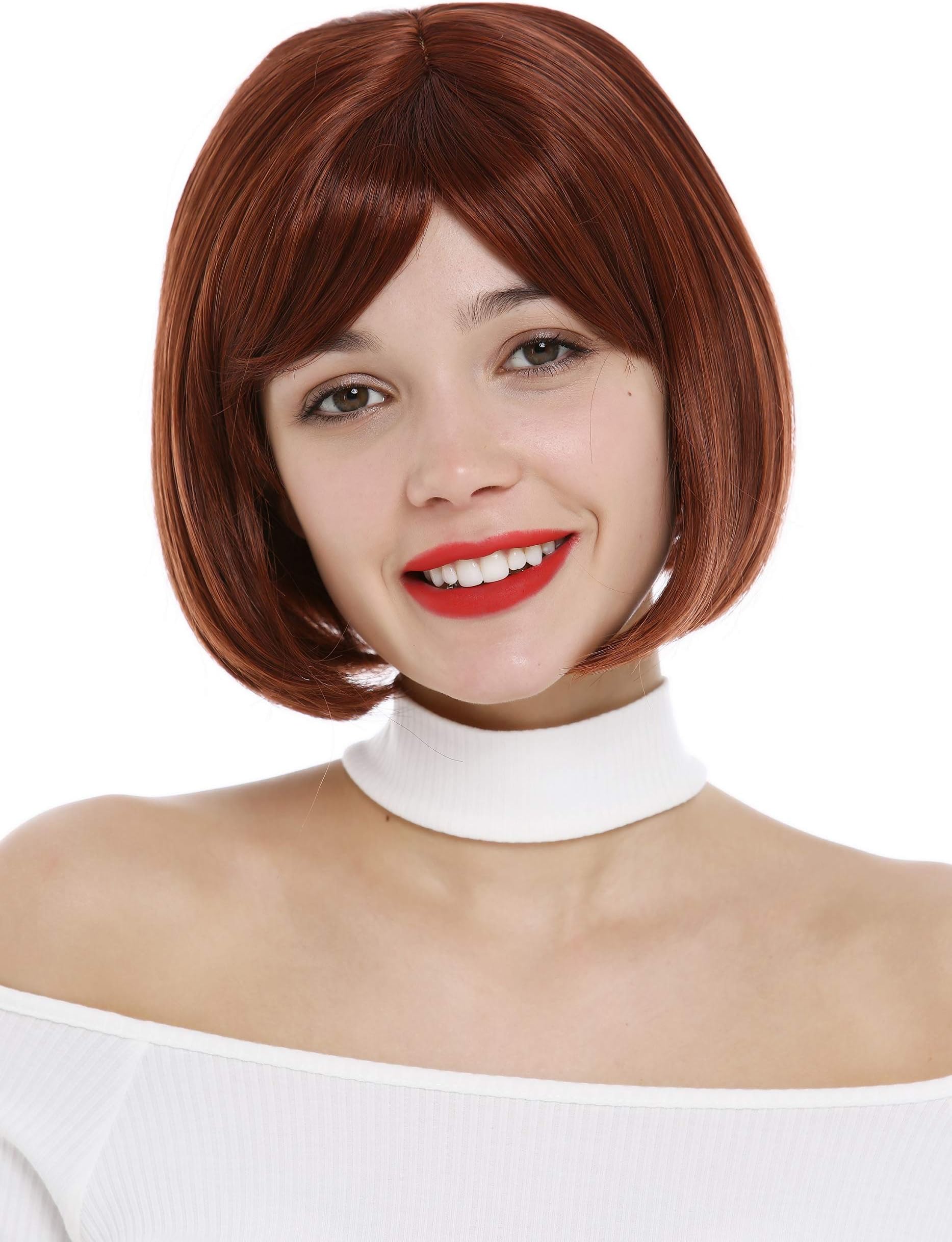 WIG ME UP2212-131 Lady Wig short bob straight sleek rusty brown auburn