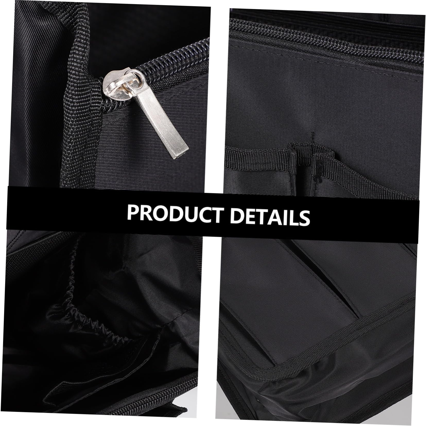 Inserto Organizzatore per Zaino Viaggio Multi Scomparti in Nailon Nero
