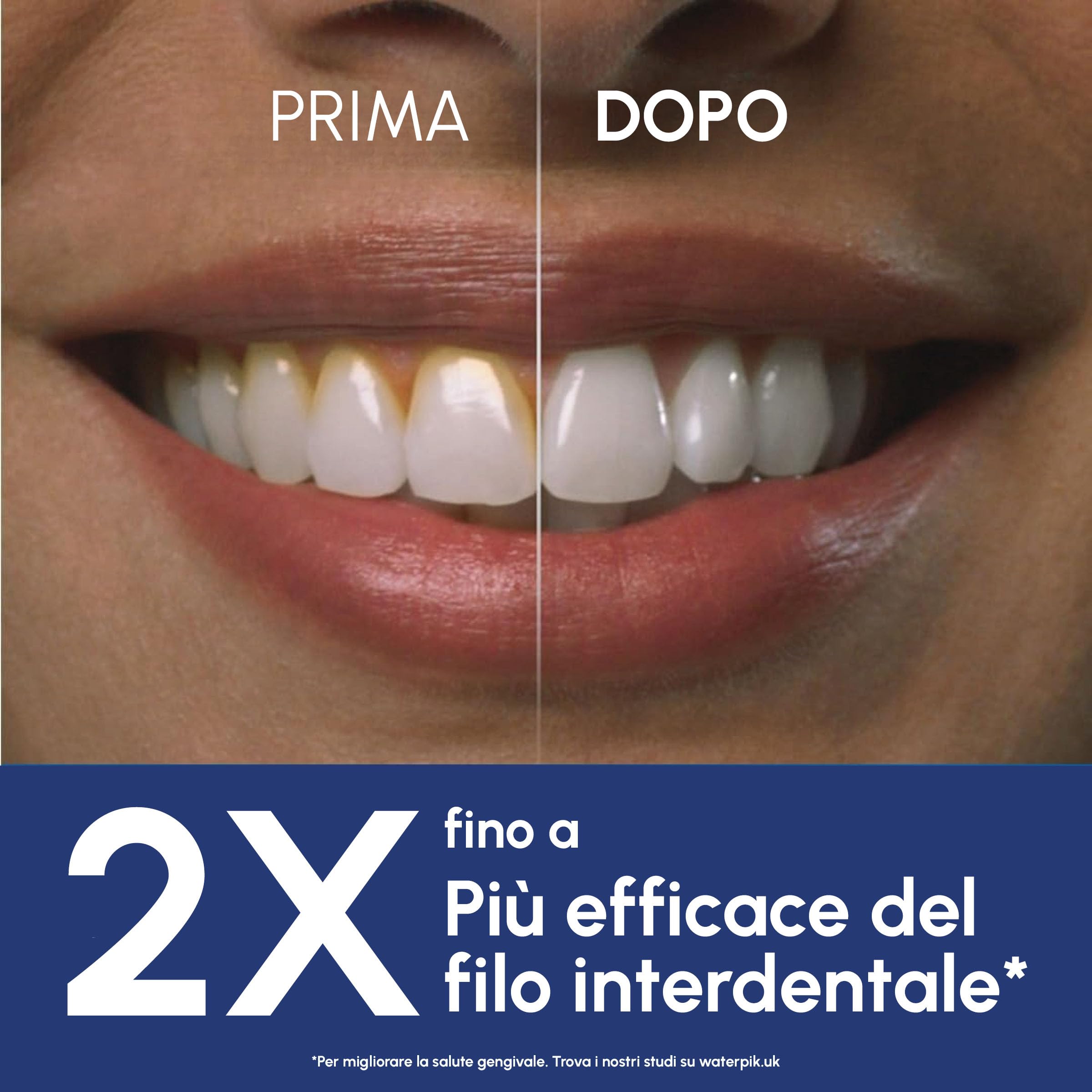 Waterpik Idropulsore Dentale Portatile, 3 Impostazioni di Pressione, Assicura la Rimozione Placca Dentale ed è Utilizzabile in Viaggio o in Bagni Piccoli, Batteria Ricaricabile, Nero (WP-582EU)