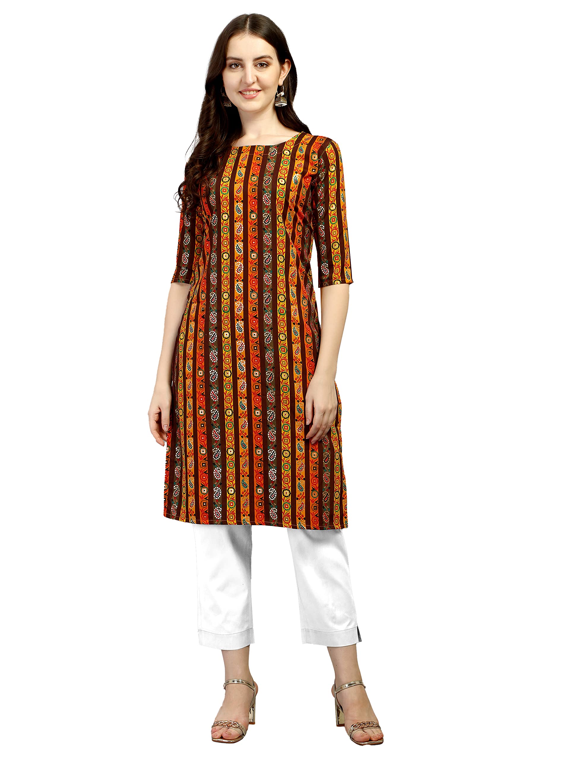 Wedani Women Crepe Printed Kurti (KRT483)