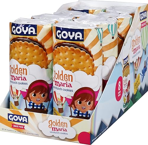 Miniatura 5 de Goya Foods Golden Maria - Galletas sándwich de 5.10 onzas (paquete de 8)