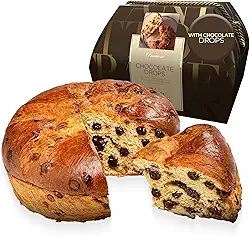 OFNER - Chocolate Drops Premium Genovese Panettone - Traditional Italian Recipe, Soft and Moist Christmas Cake, Christmas Gifts for Mom & Dad - Holiday Cakes, Gourmet Sweet Italian Breads - 1kg/35.3oz