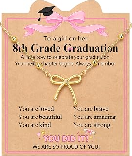 UNGENT THEM 8th Grade Graduation Decorations Gifts for Girls Middle School