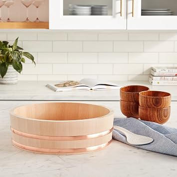 Kotobuki Hangiri Sushi Rice Mixing Tub, Small