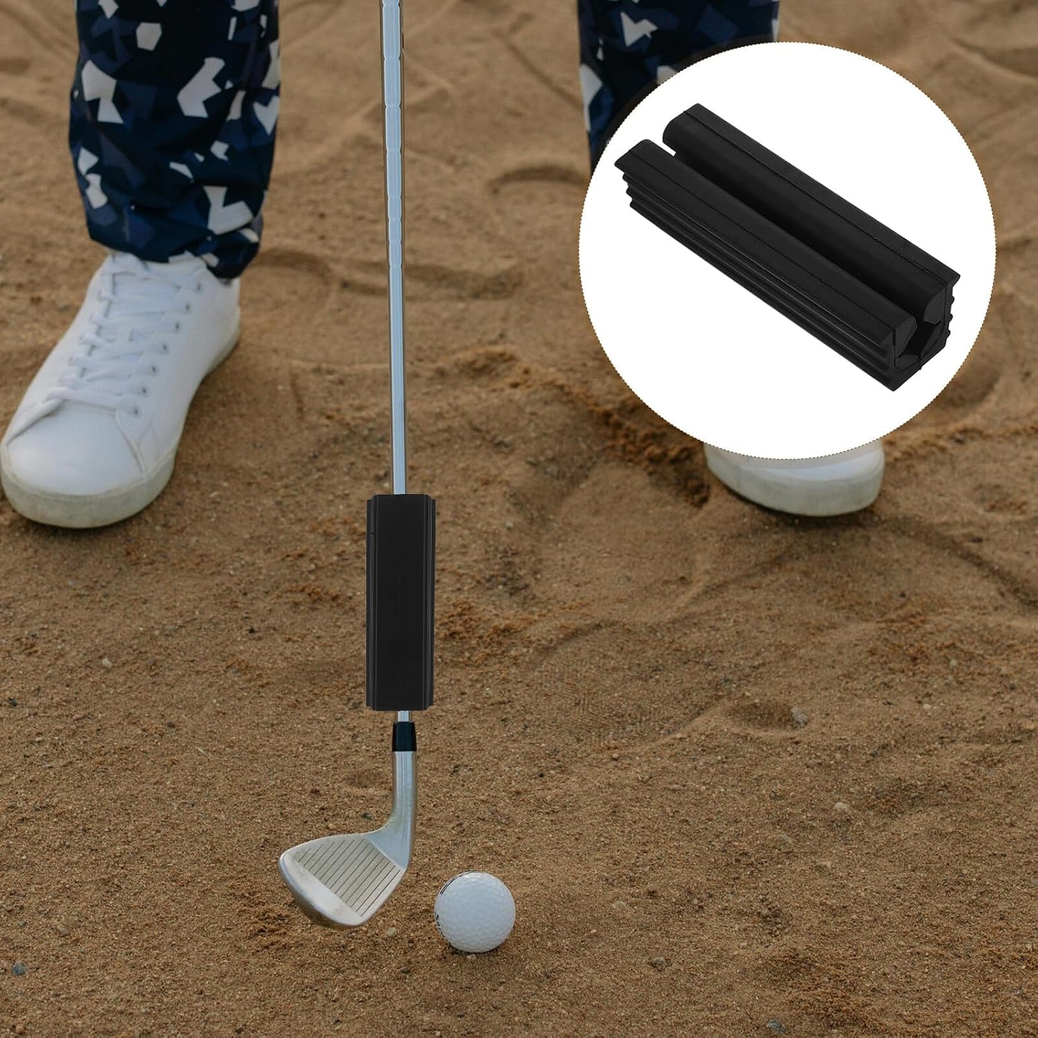ABOOFAN Golf Club Vise Clamp Rubber Shaft Grip Tool for Regripping and Repair with Enhanced Friction and Damage Protection Versatile for Drivers Irons Putters Maintenance