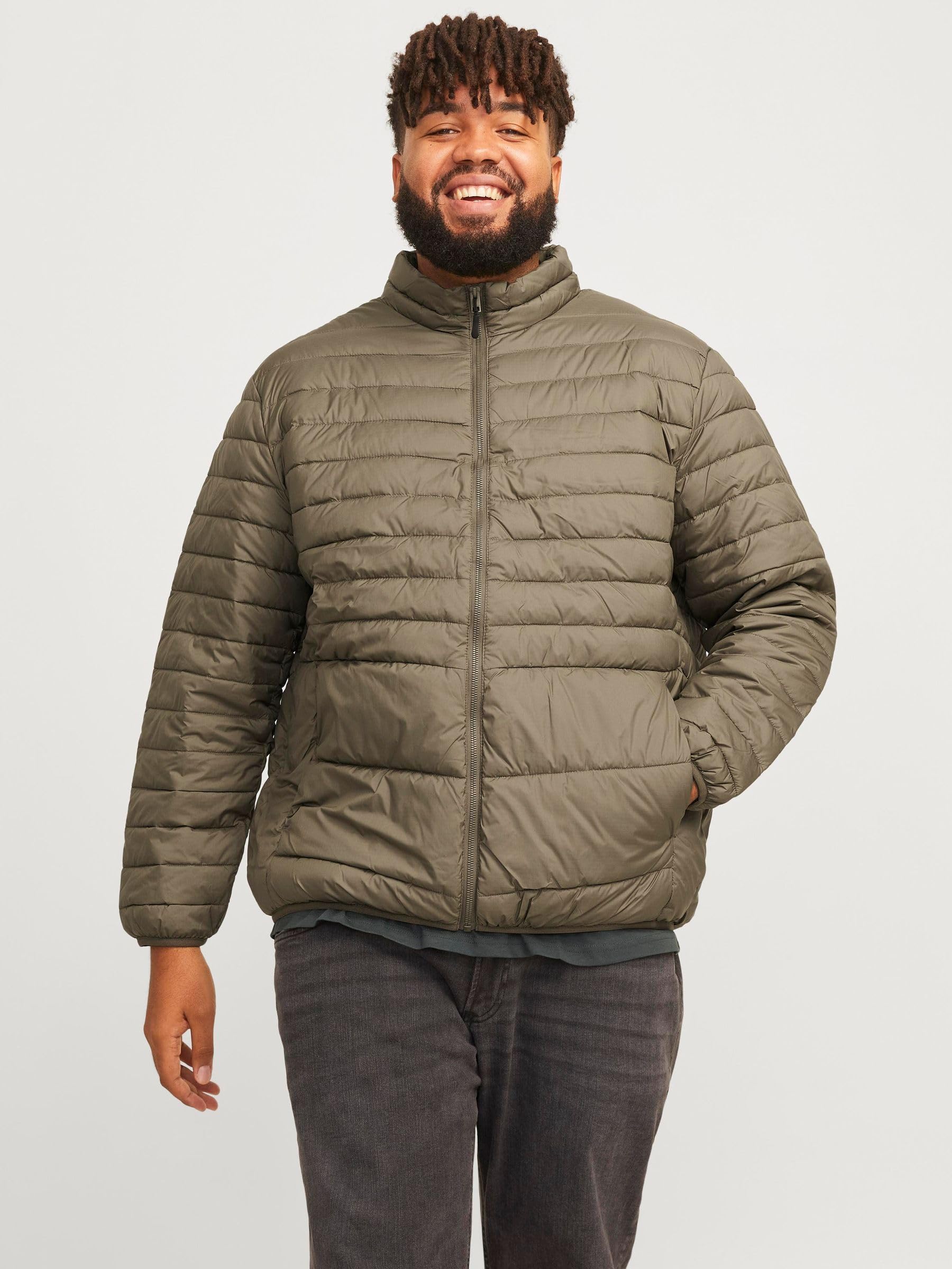 JACK & JONES State Packable Puffer Collar Plus Chaqueta Hombre