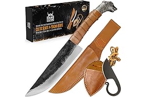 Celtic Viking Knife and Pocket Knife Set: Unveil Ancient Warrior Spirit