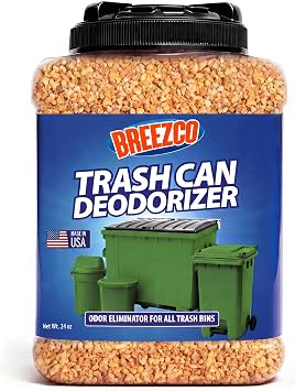 Trash Can Deodorizer 1.5lbs - Outdoor Trash Can Deodorizer & Liquid Waste Absorber, Made in USA Biodegradable Trash Can Odor Eliminator, Neutralizes Garbage Smells & Absorbs Liquids - 7 Cups