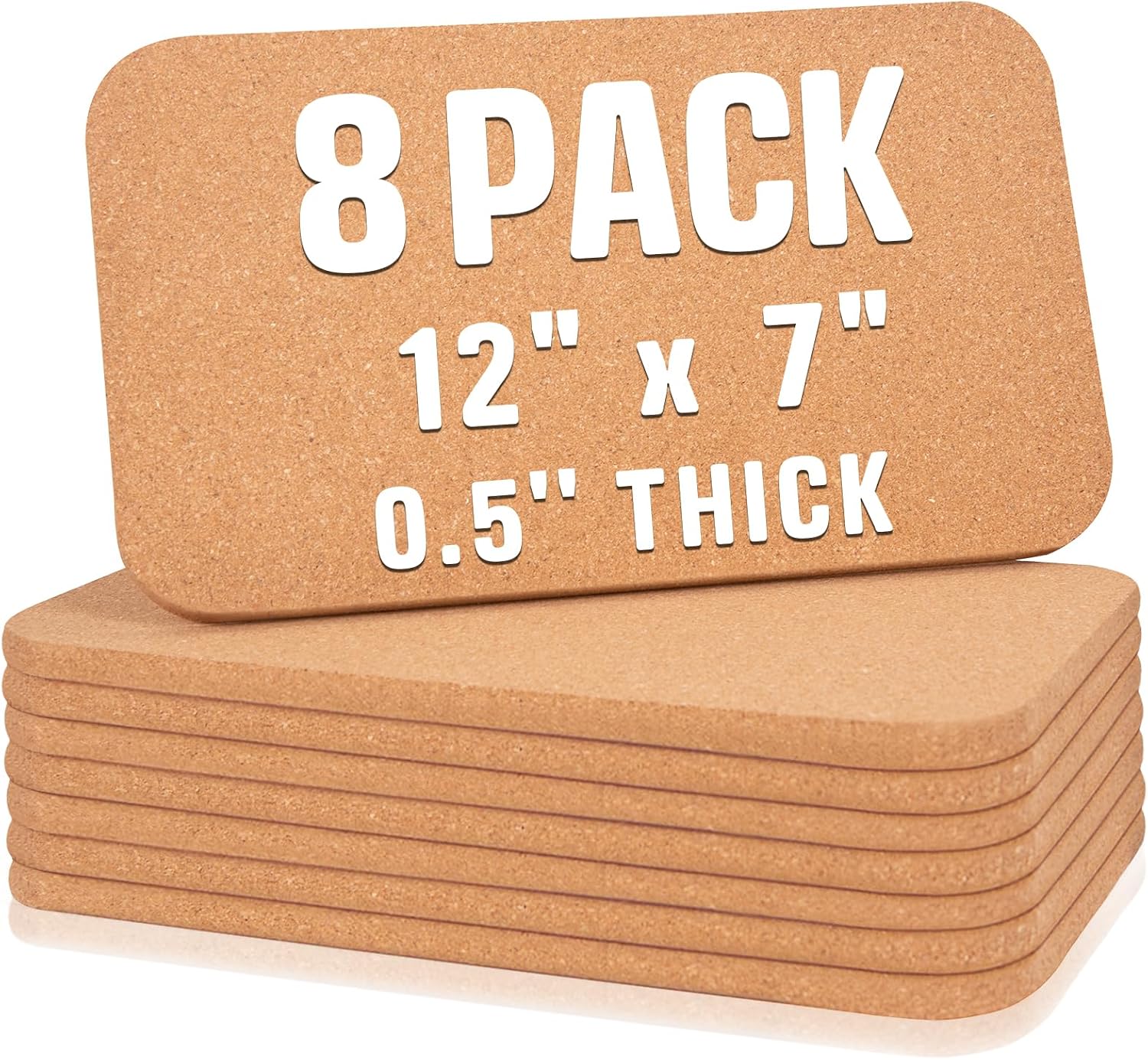 Amazon.com: BlueGift Cork Trivets 8 Pack - 12