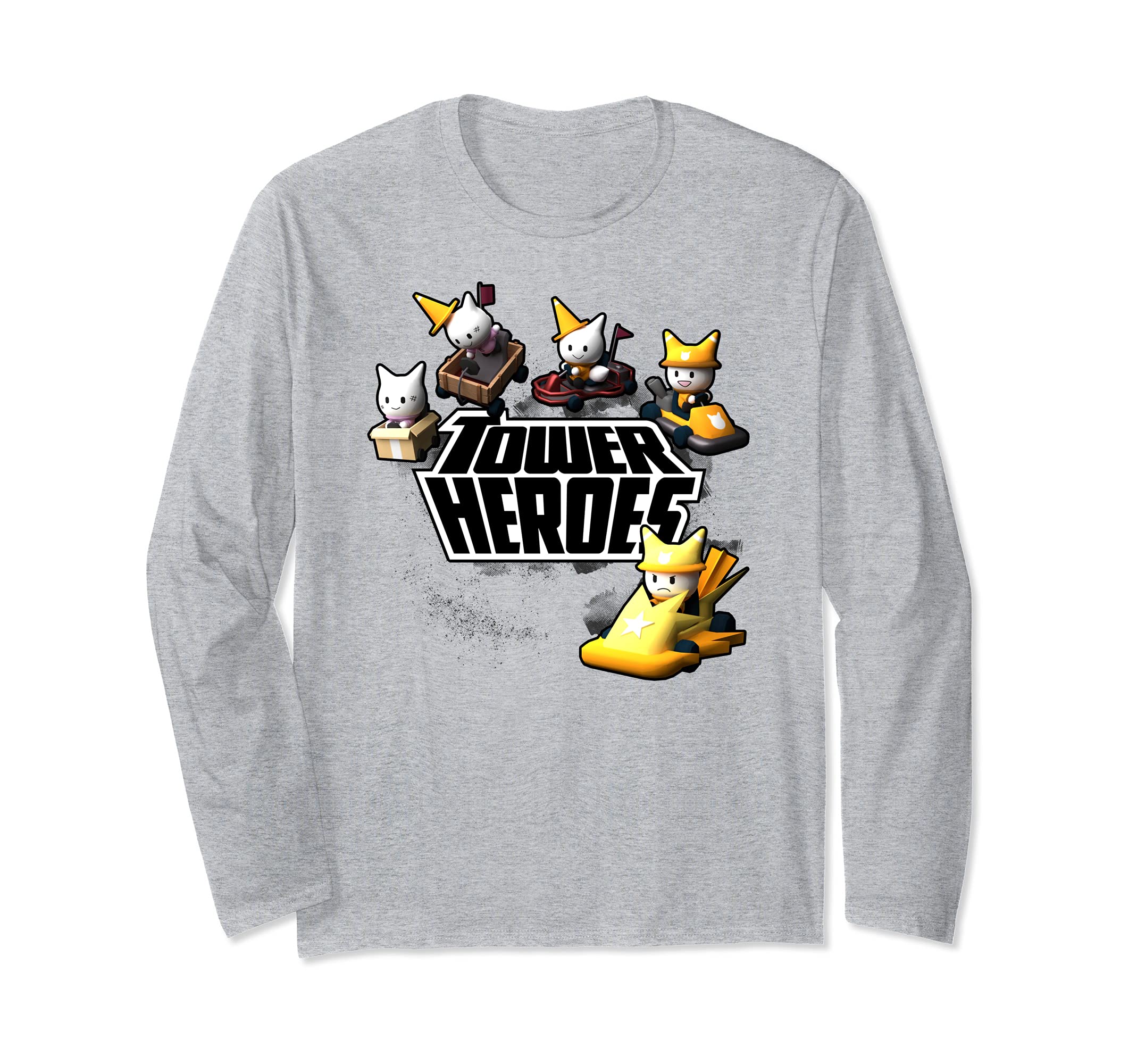 Pixel-bit StudioTower Heroes Kart Kid Long Sleeve T-ShirtOEKO-TEX STANDARD 100