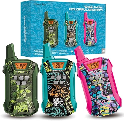 Walkie Talkies para niños, 22 canales de largo alcance Walkie Talkies para niños y niñas de 4 a 12, juguete de radio de 2 vías, juguetes de equipo disponible en Yaxa Mexico