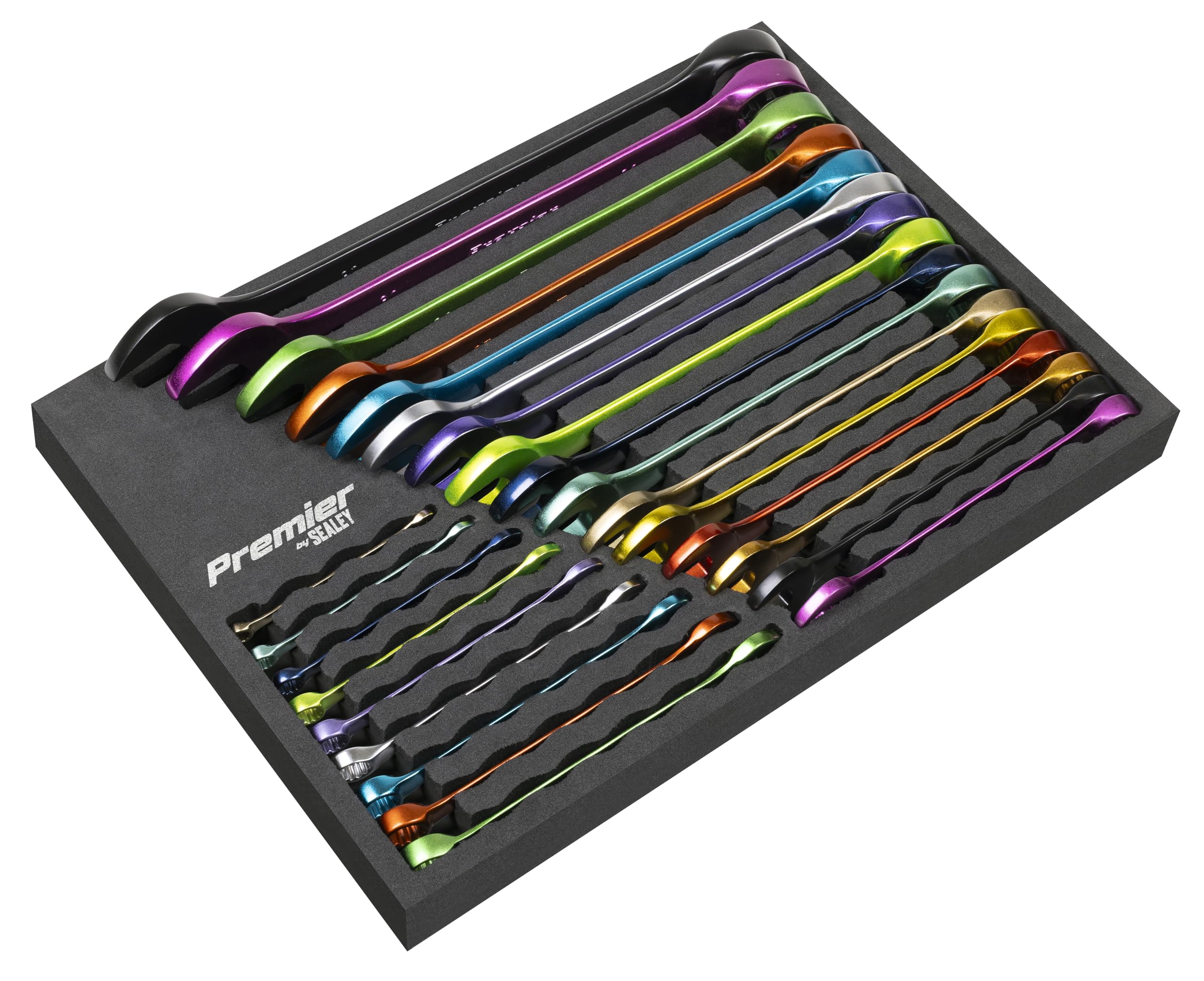 Sealey Premier Multi-Coloured Combination Spanner Set 25pc - AK63268