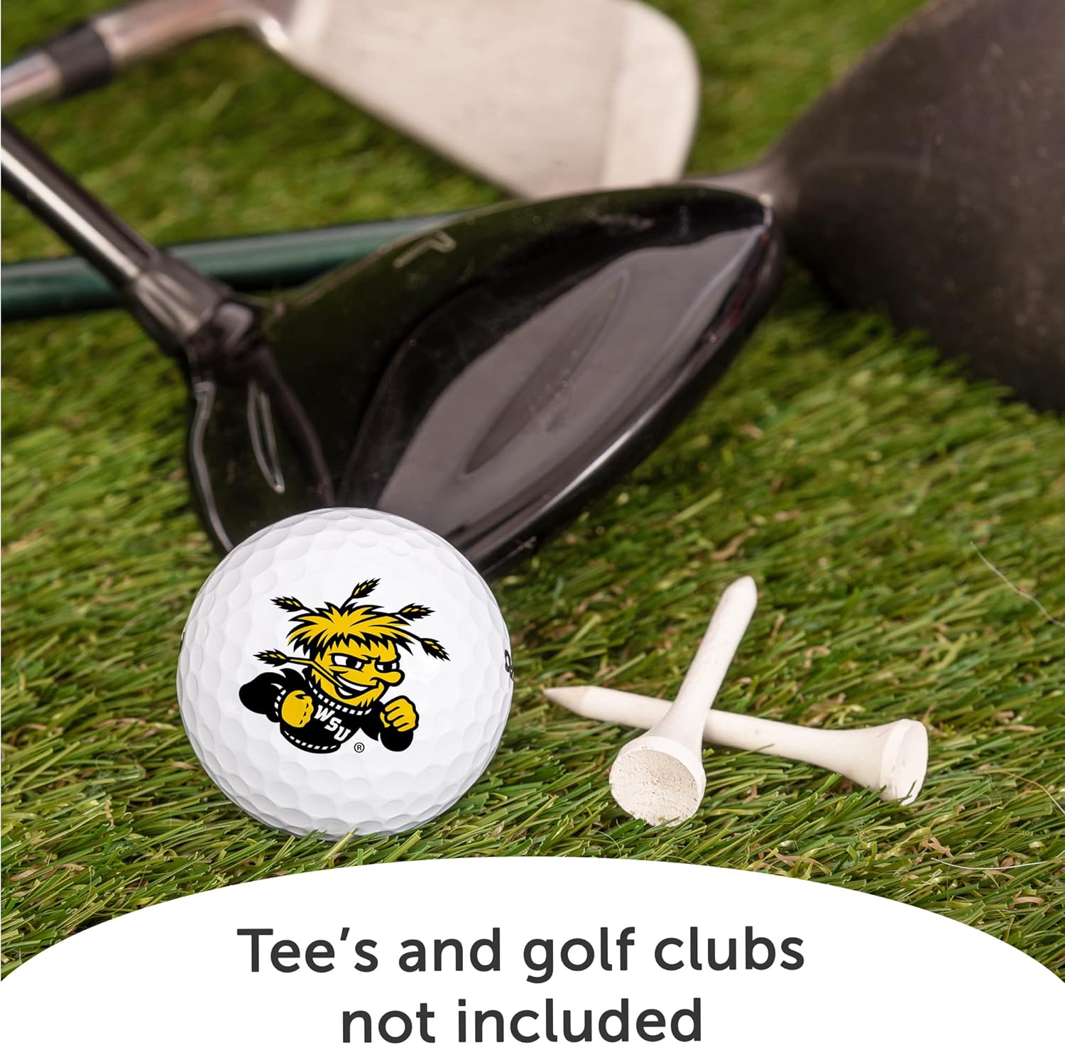 Desert Cactus Wichita State University Golf Balls 12 Pack – WSU Shockers Full Color Dozen – Officially Licensed Sport Team Accessory