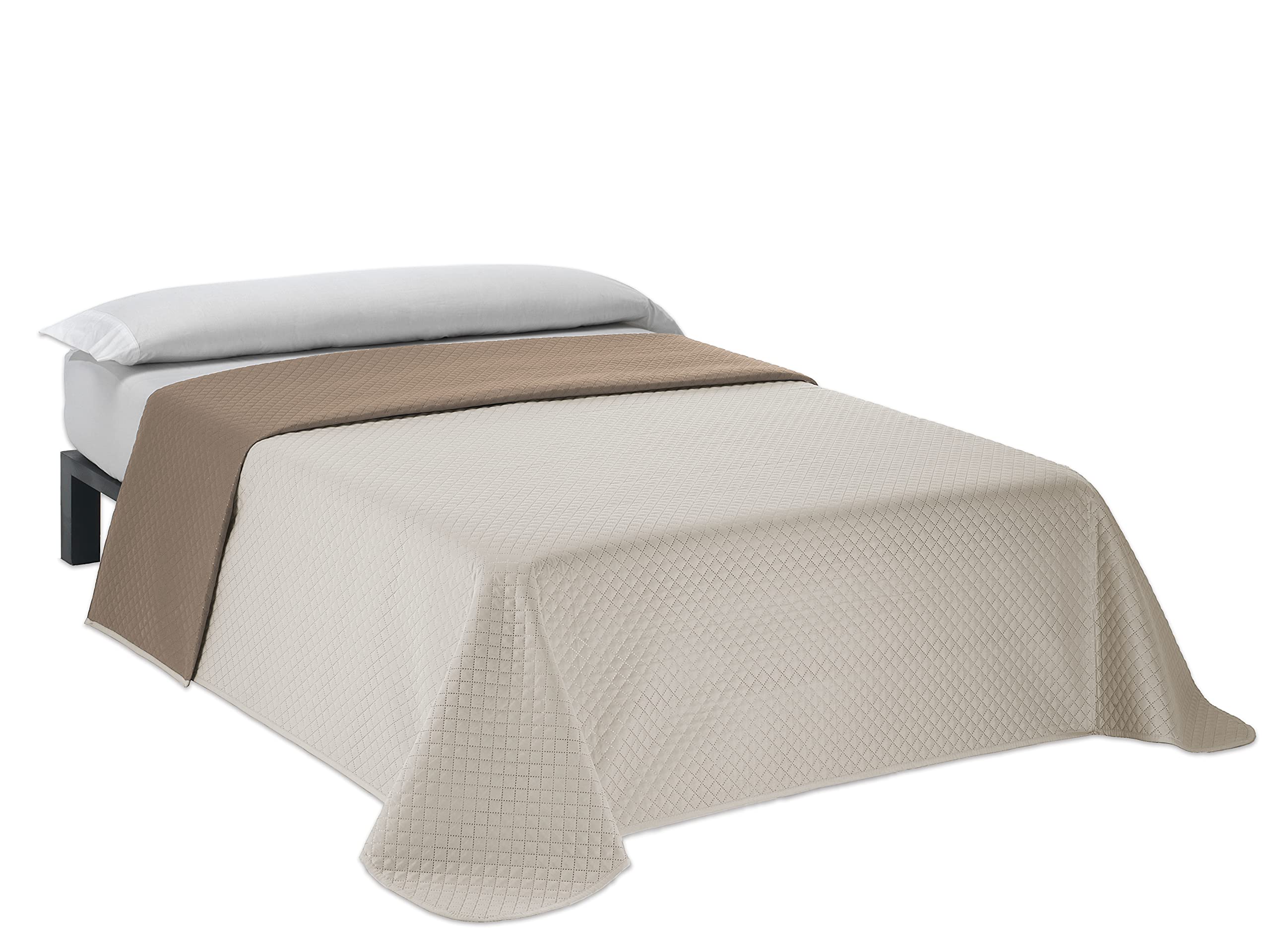 Martina Home Colcha Boutí Reversible, Lino Cuero, Cama 105,Diamond