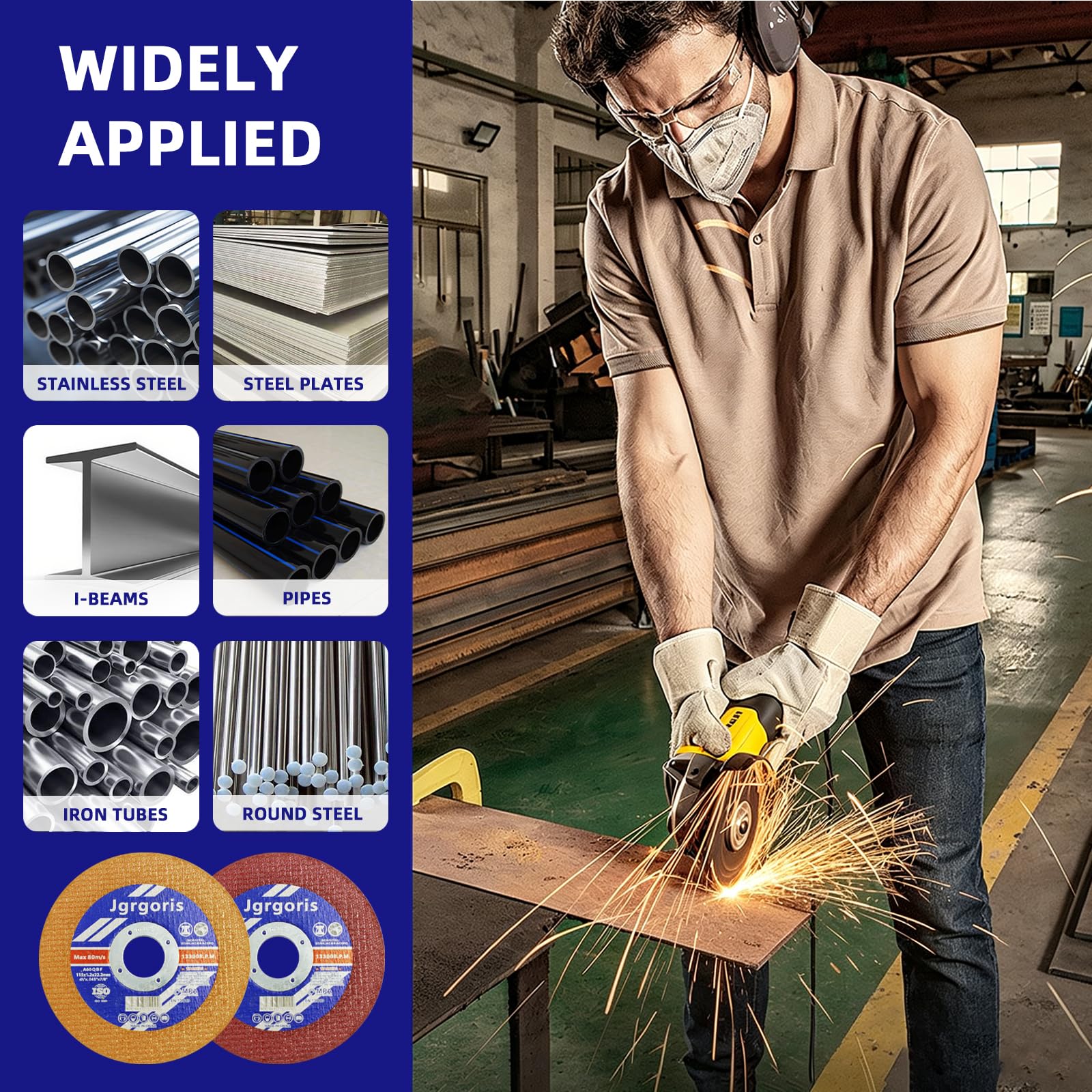Cut-Off Wheels - 54 Pack for Metal & Stainless Steel -8