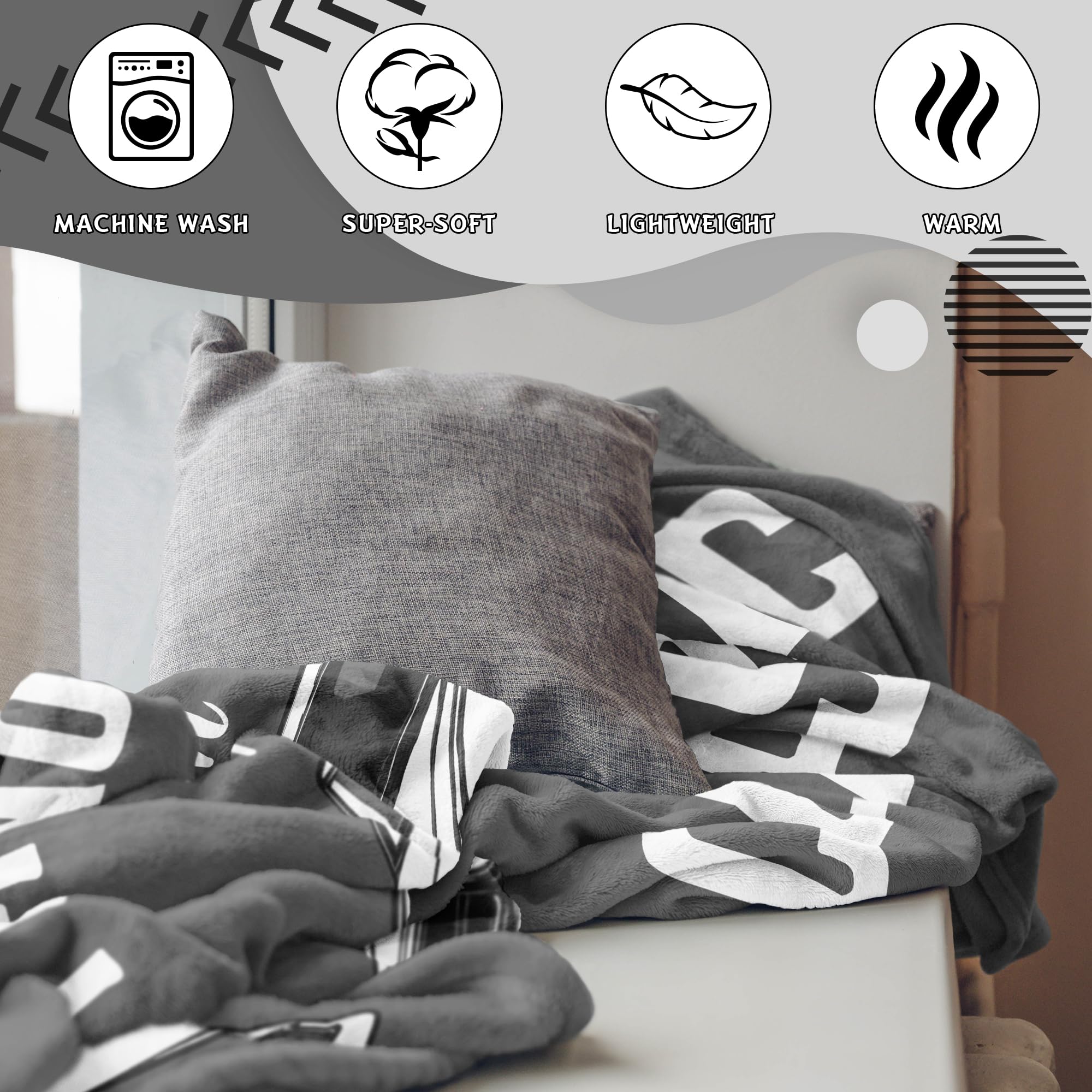 Dad Gifts, Blanket Gifts for Men, Birthday Gifts for Dad & Grandpa, Funny Gag Gift for Him, Cool Unique Gifts for Men Who Have Everything, Great Over The Hill Gift Idea Throw Blanket 50"x60"