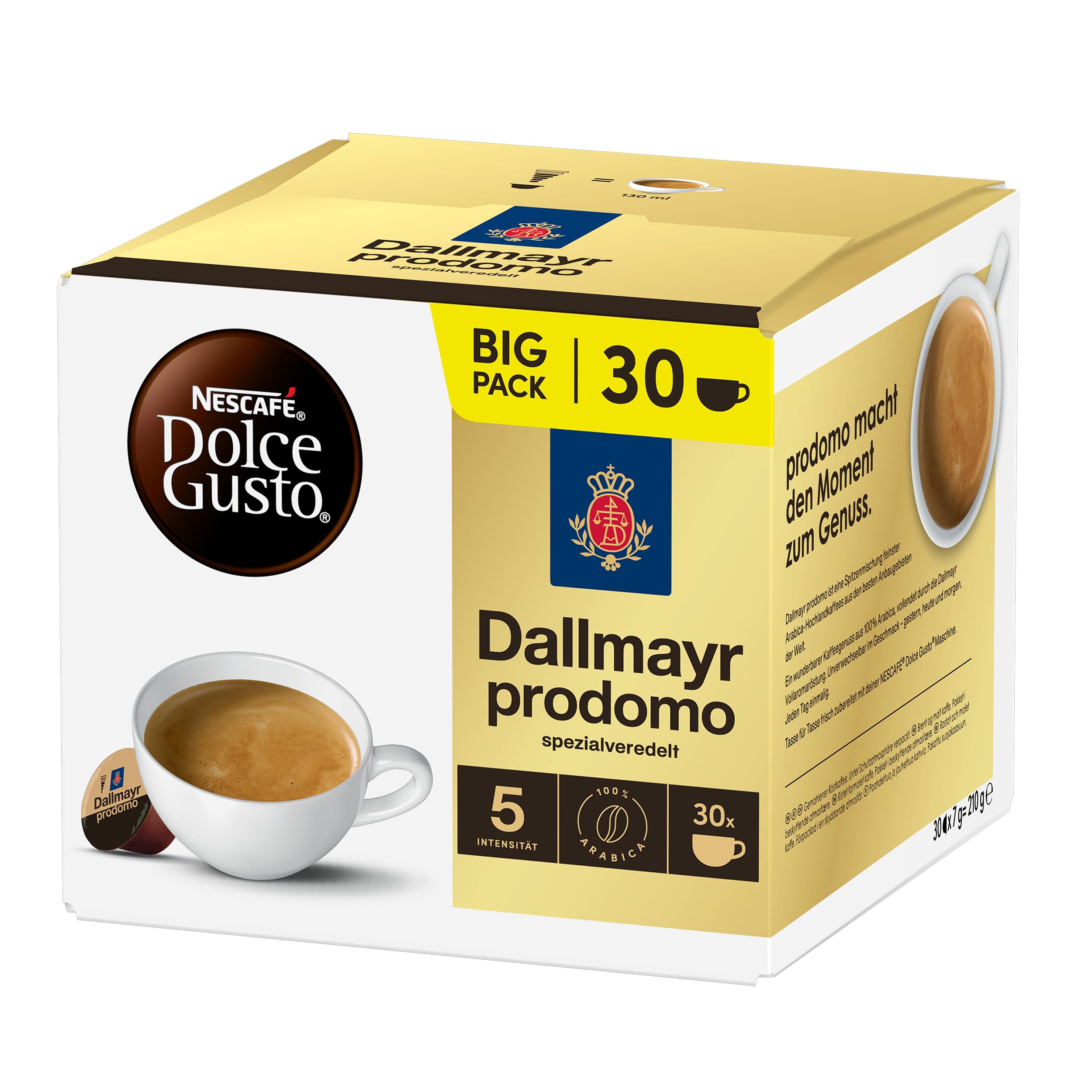NESCAFÉ DOLCE GUSTO DALLMAYR prodomo Kaffeekapseln (3 x 30 Kapseln)