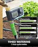 Vista 3 de RAINPOINT Sprinkler Timer, 100% Metal Pipe Water Timer for Garden Hose, Programmable Hose Controller for Watering, Sprinkler Controller with Manual