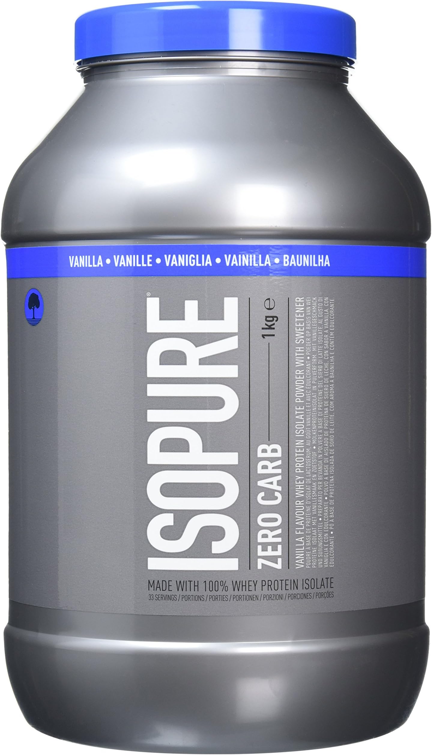 Isopure Zero Carb Whey Protein Isolate with BCAA's, Keto Friendly Low Lactose Protein Powder by Isopure, Vanilla, 33 Servings, 1 kg