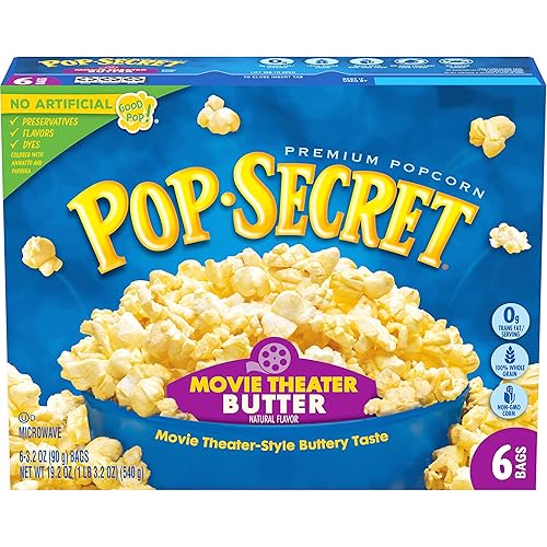 Miniatura 91 de Pop Secret Palomitas de maíz, mantequilla de cine tamaño aperitivo, 12 unidades, 12