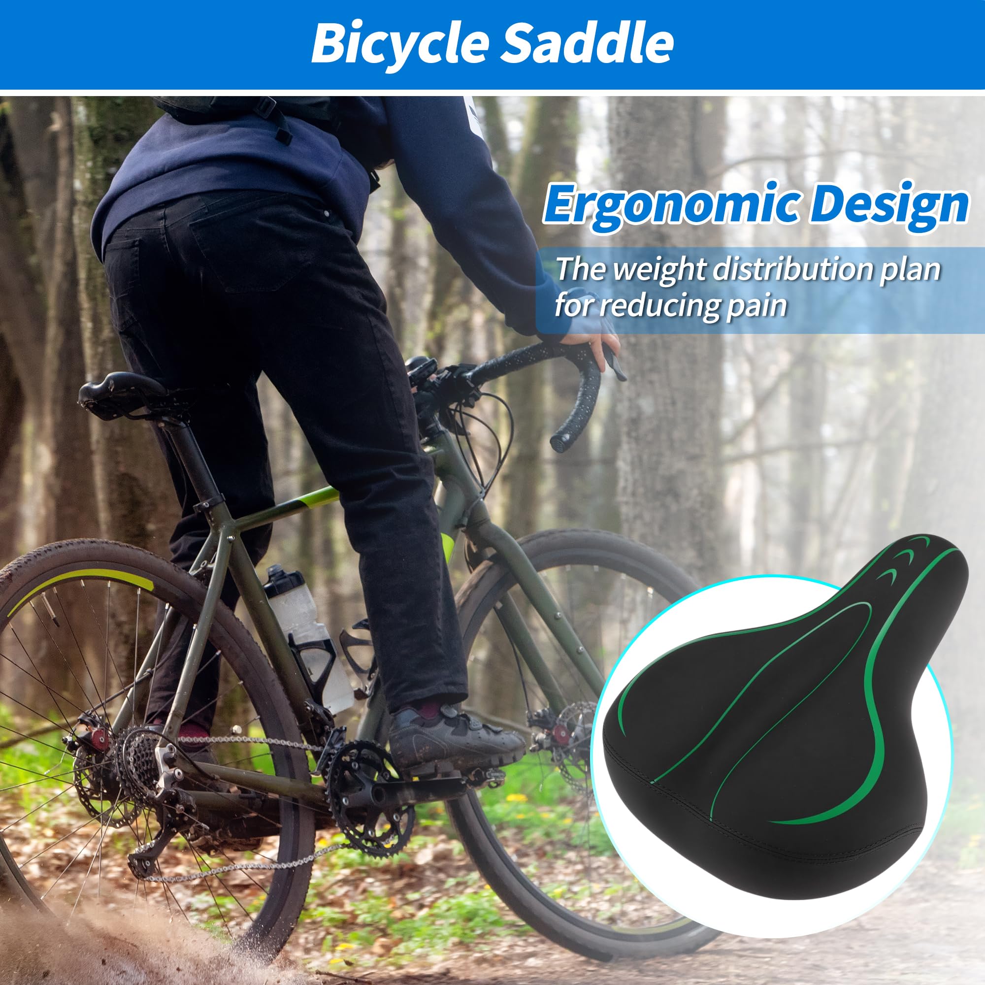 Coussin de selle confortable pour vélo de montagne