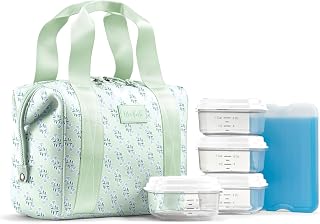 Fit & Fresh Remi Neoprene Lunch Bag for Women w/Ice Pack & Containers