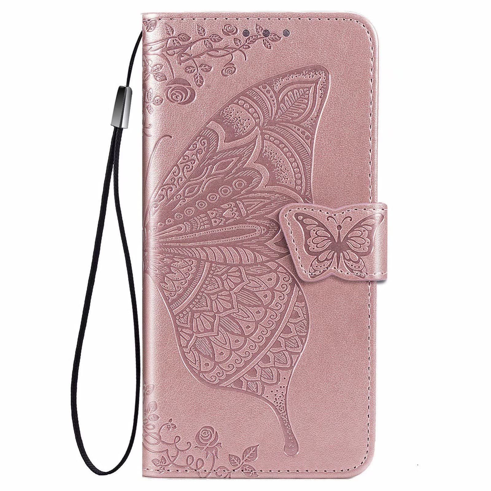 YayiTop Case for Oppo Reno4 SE, Premium Leather Wallet Flip Cover with Card Slots Magnetic Closure Kickstand, Cover Compatible with Oppo Reno4 SE.RG