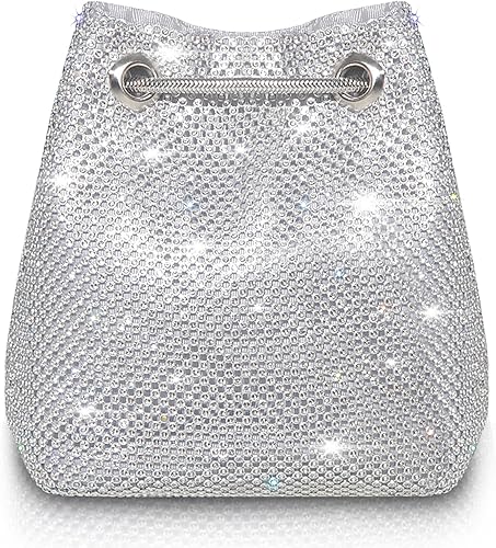 AOYUNHUI Bolsos de mano para mujer, bolso de mano con diamantes de imitación, monederos de embrague para fiesta y boda