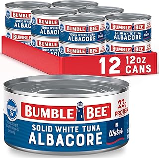 Bumble Bee Solid White Albacore Tuna in Water, 12 oz Can (Pack of 12) - ...