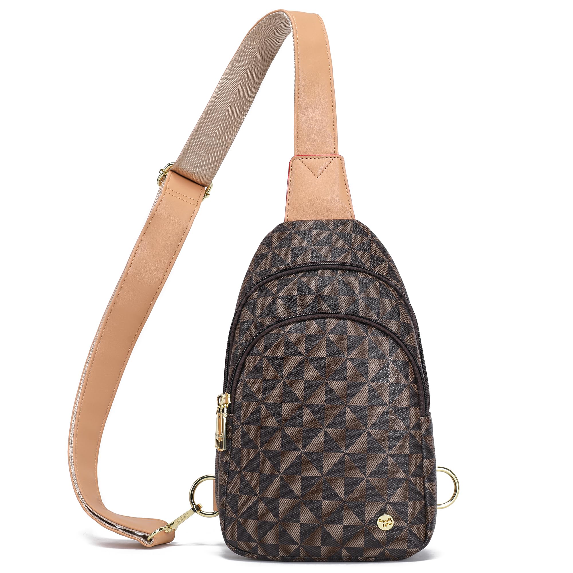 INICAT Crossbody Sling Bags Fanny Packs Vegan Leather Purses Small Cross body Bag for Women Teen Girl Gifts Travel