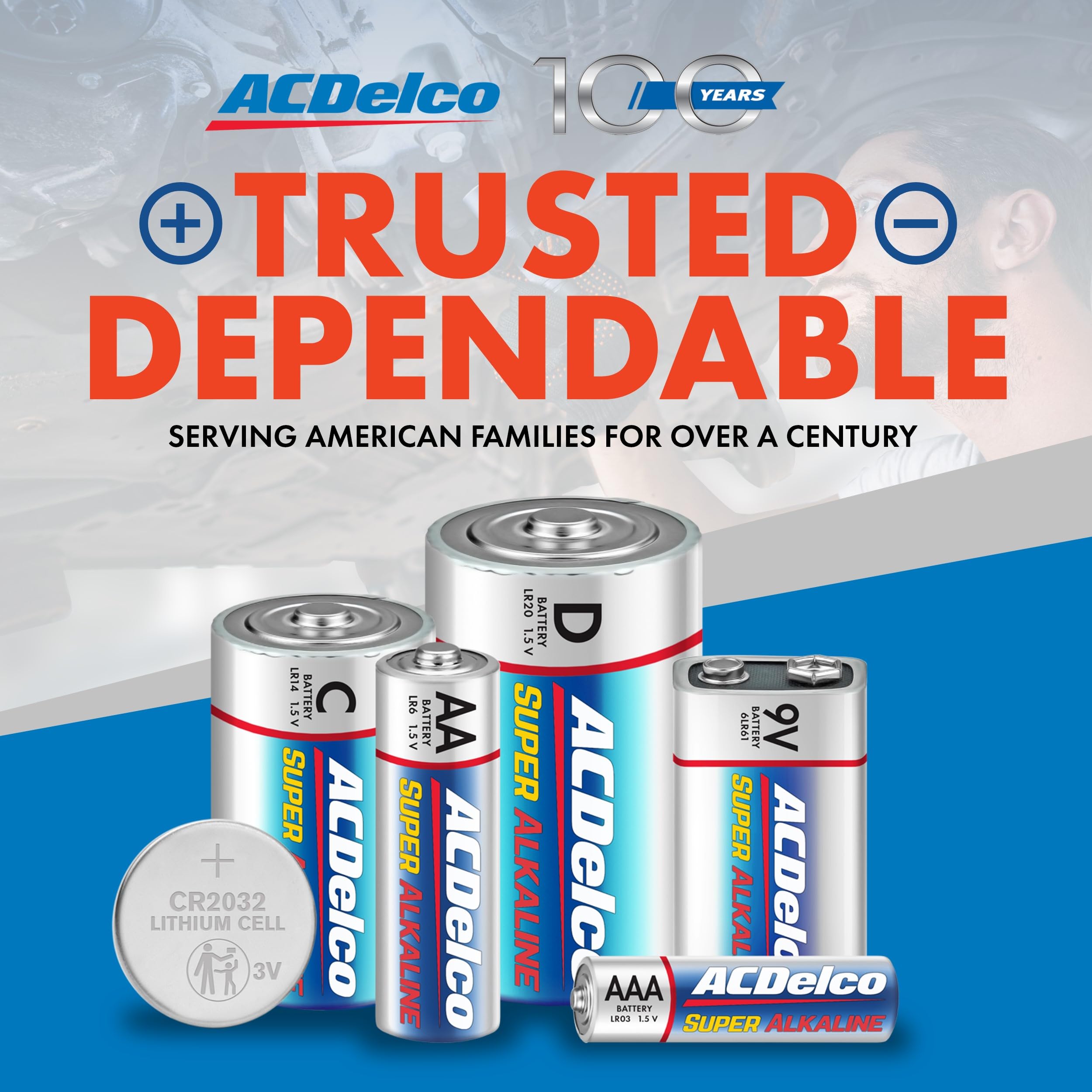 Acdelco Super Piles Alcalines, 20-Count des AA et 20-Count du AAA