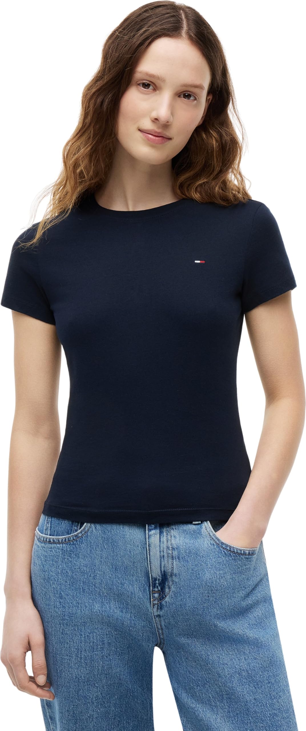 Tommy Jeans Tjw 3pack C-Neck tee Dw0dw22175 Camiseta S/S Mujer (Pack de 1)