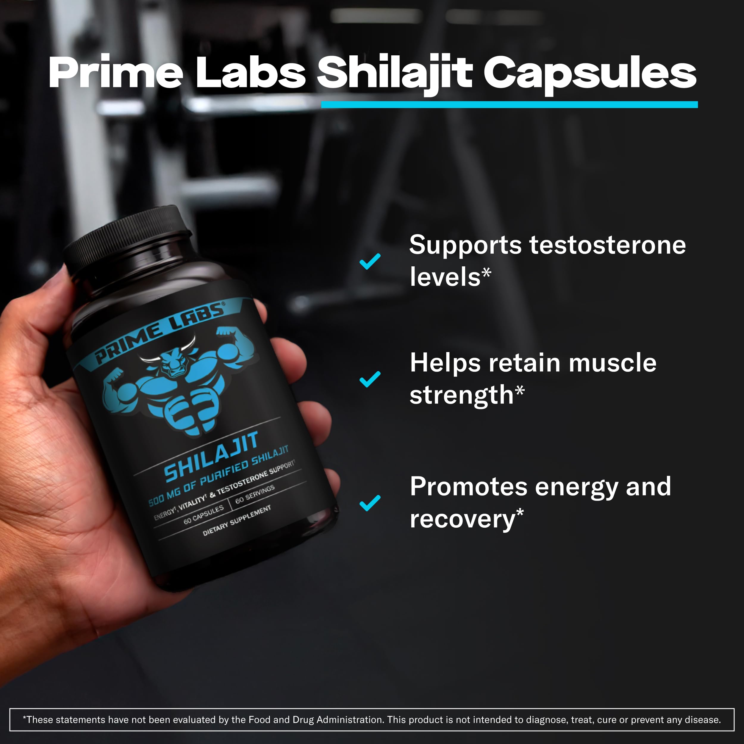Prime Labs Shilajit Capsules for Men, 20% Fulvic Acid, 500 Mg — Amazon image 2