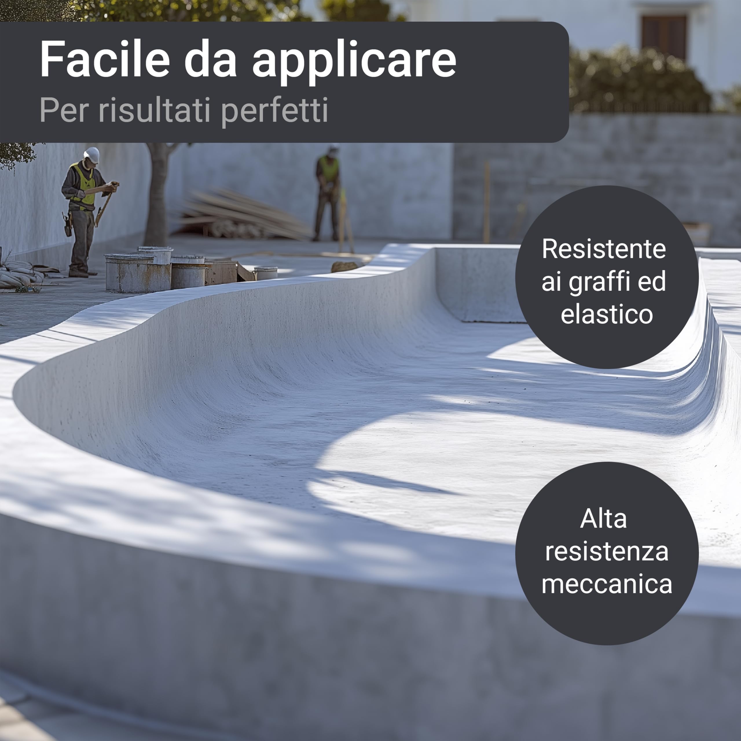 WO-WE Fondo Primer per piscine SL708 Aggrappante speciale Pittura Pool l 10kg