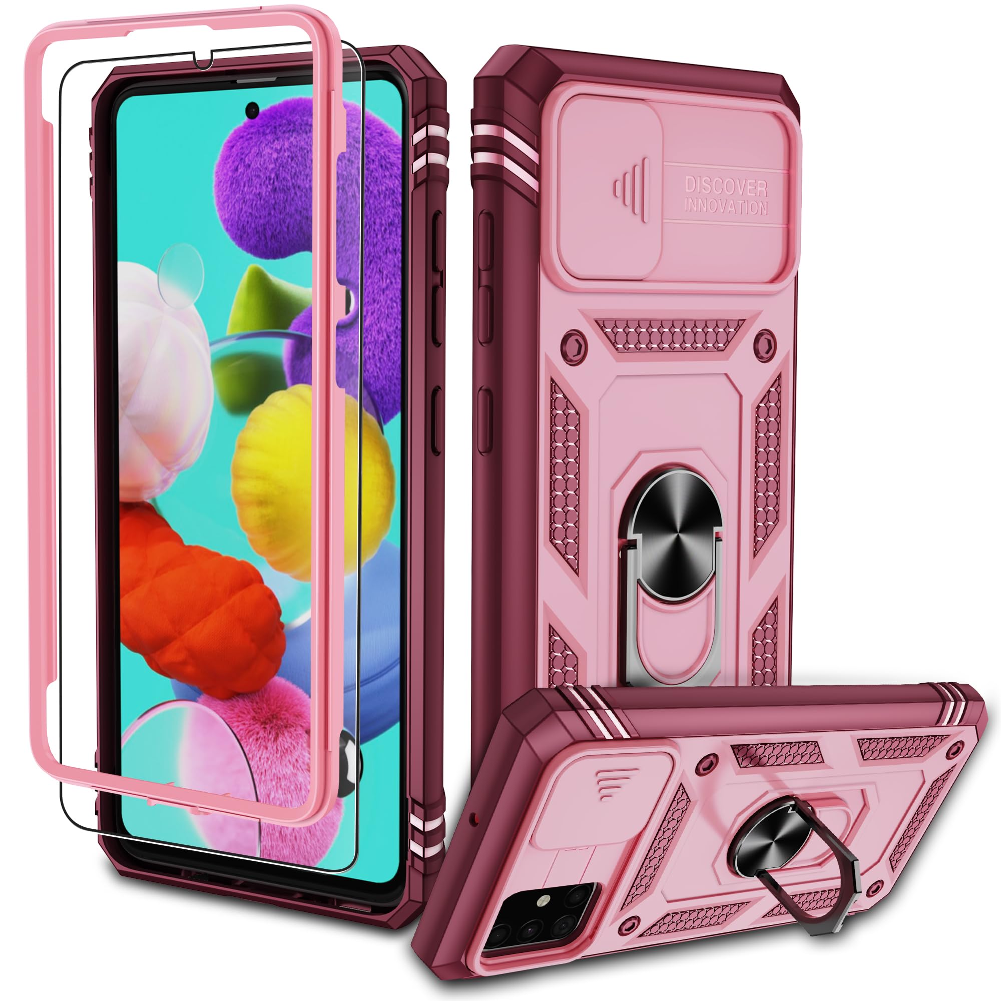 Kompatibel mit Samsung Galaxy Hülle, Eingebetteter Ständer Militärgrad Schutzhülle Handyhülle Starke Stoßfestigkeit Samsung Schutzhülle Samsung Galaxy case Cover