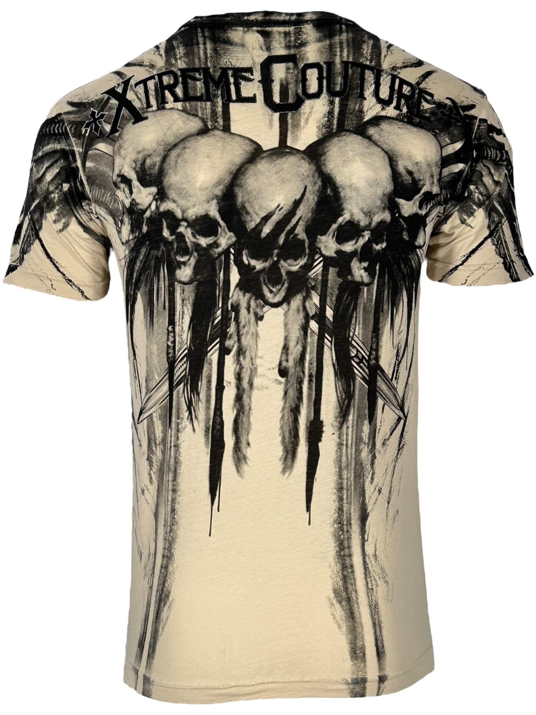 Xtreme Couture by Affliction Men's T-Shirt Walking, Sand, Medium
