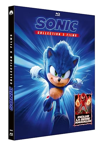 COFFRET SONIC - COLLECTION 3 FILMS + SERIE KNUCKLES - 4 BD