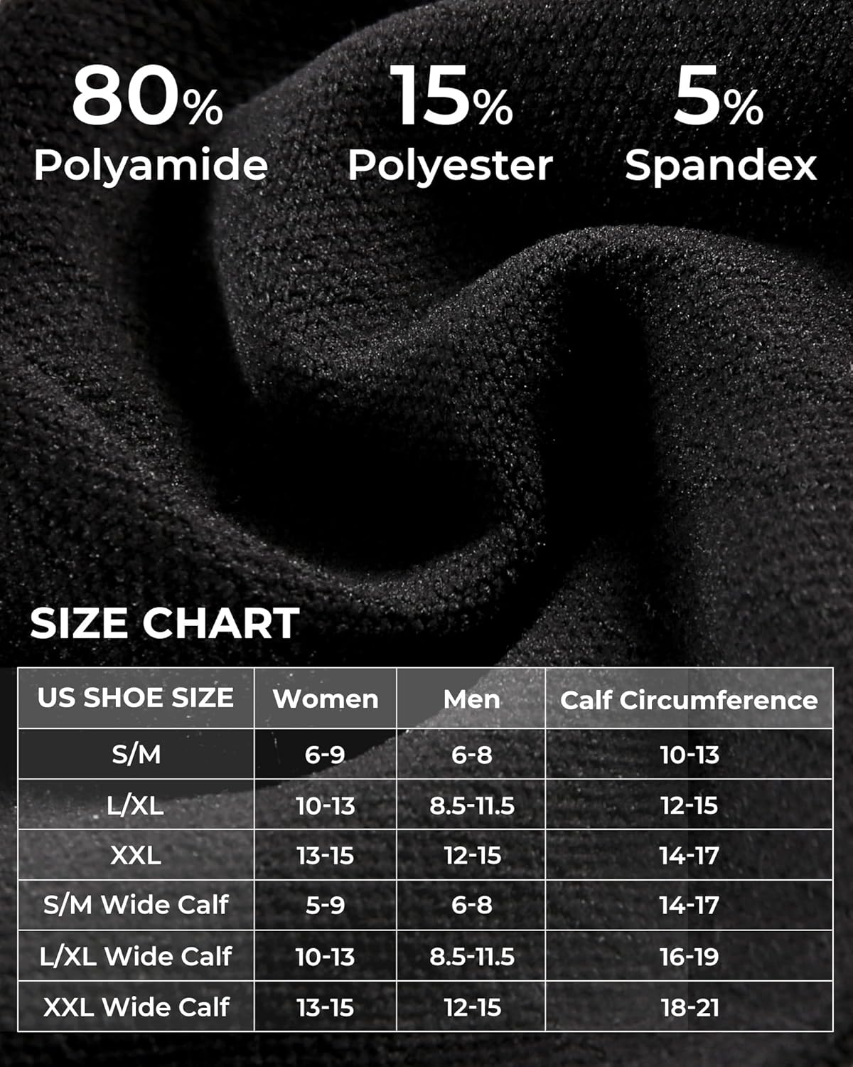 FITRELL 4 Pairs Compression Socks for Women & Men, 15-20mmHg Circulation Support for Athletic Travel Daily Wear - Image 3