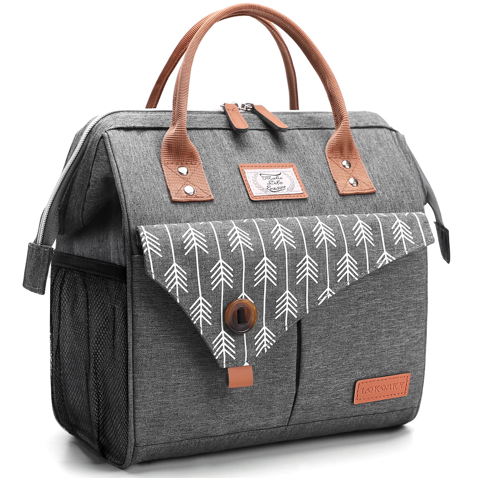 Lekespring Bolsa Termica Porta Alimentos 10L | Bolsa Comida Trabajo Impermeables sin Fugas - Bolsa Porta Alimentos Ligera y Resistente - Nevera Portátil para el Picnic Viaje