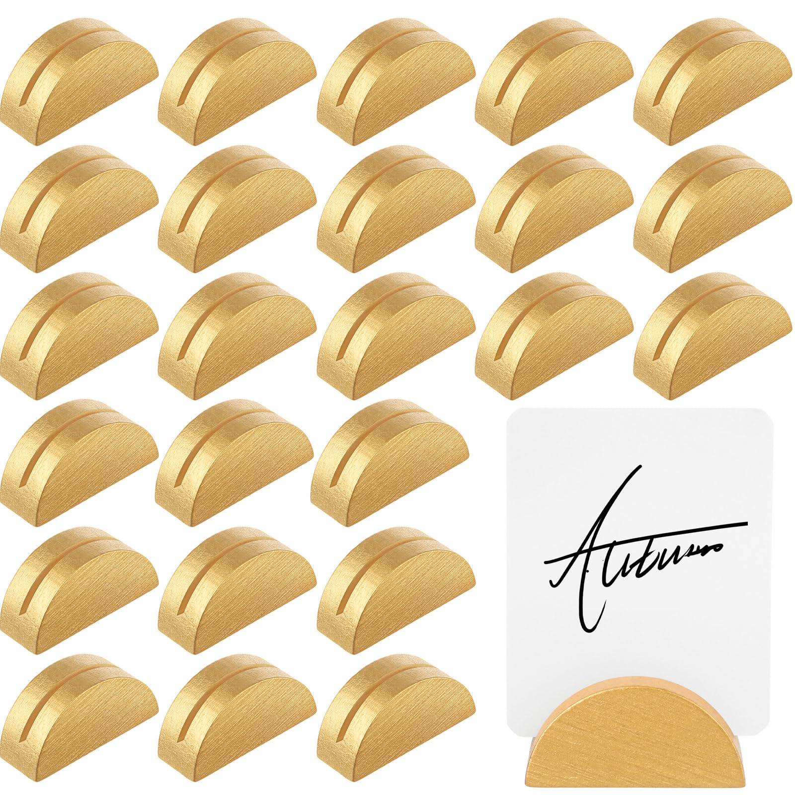NUMBERING NMBR ゴールド ダブルリング Amazon.com: Colingmill 24 Pcs Gold Table Number Holders Place Card