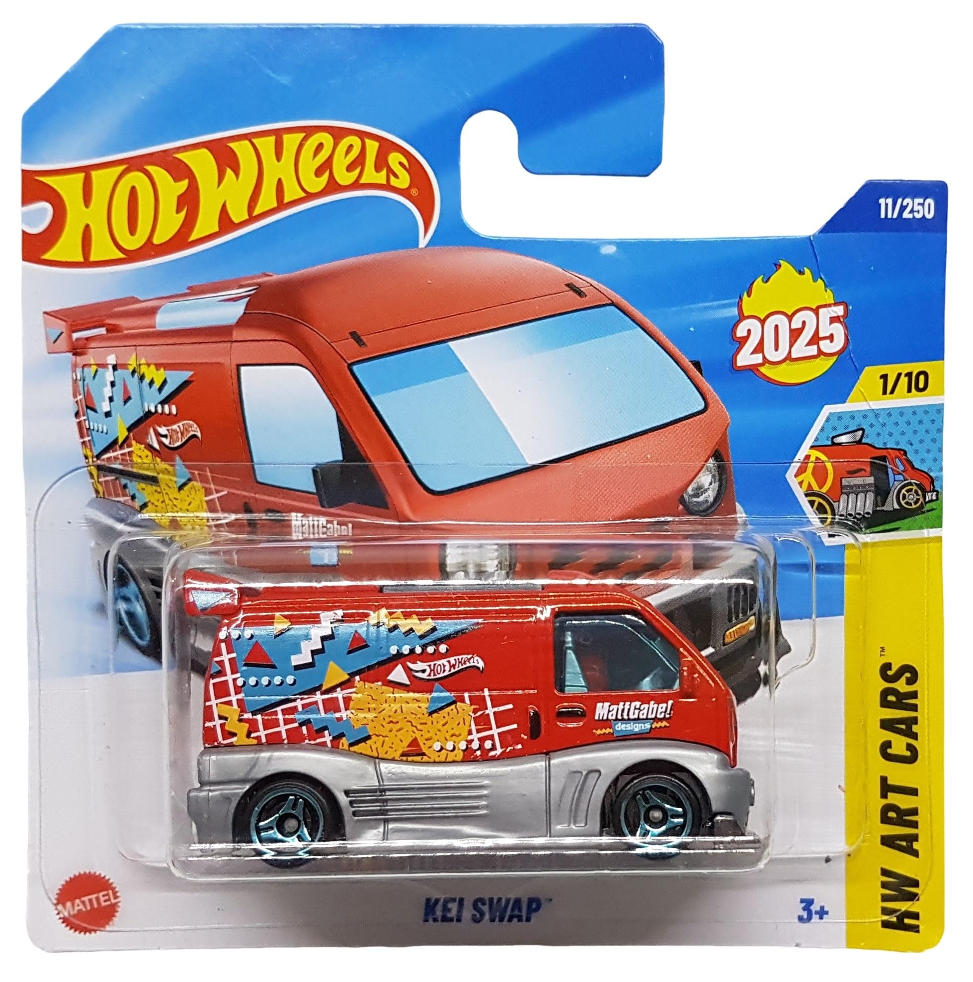 Hot Wheels - Kei Swap - HW Art Cars 1/10 - HYW14 - Short Card - MattGabe! Designs - Mattel 2025-1:64