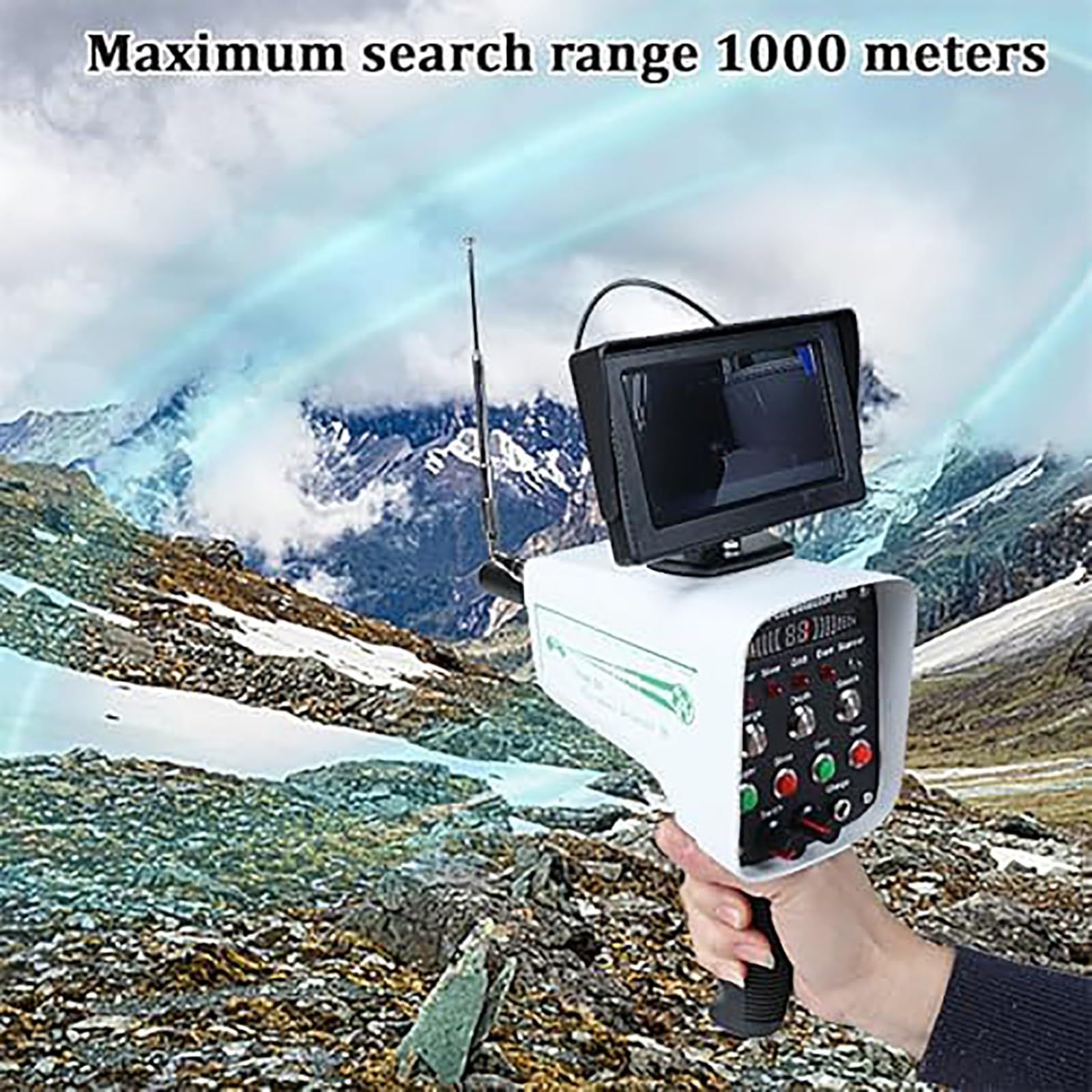 Scanner de détecteur de métaux professionnel de 30 m de profondeur pour la détection de trésors souterrains, localiser l'or, l'argent, le cuivre