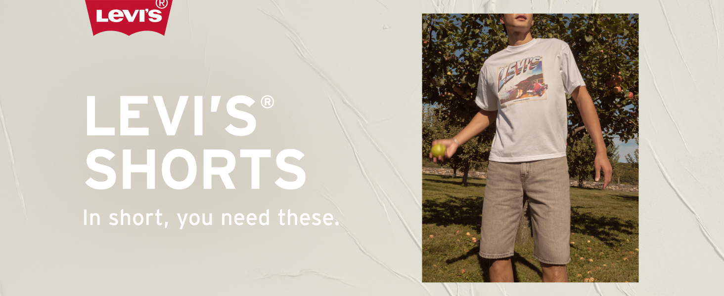Levi's Men's 470 Baggy Shorts, (New) Just Tonight Bag (Non-Stretch