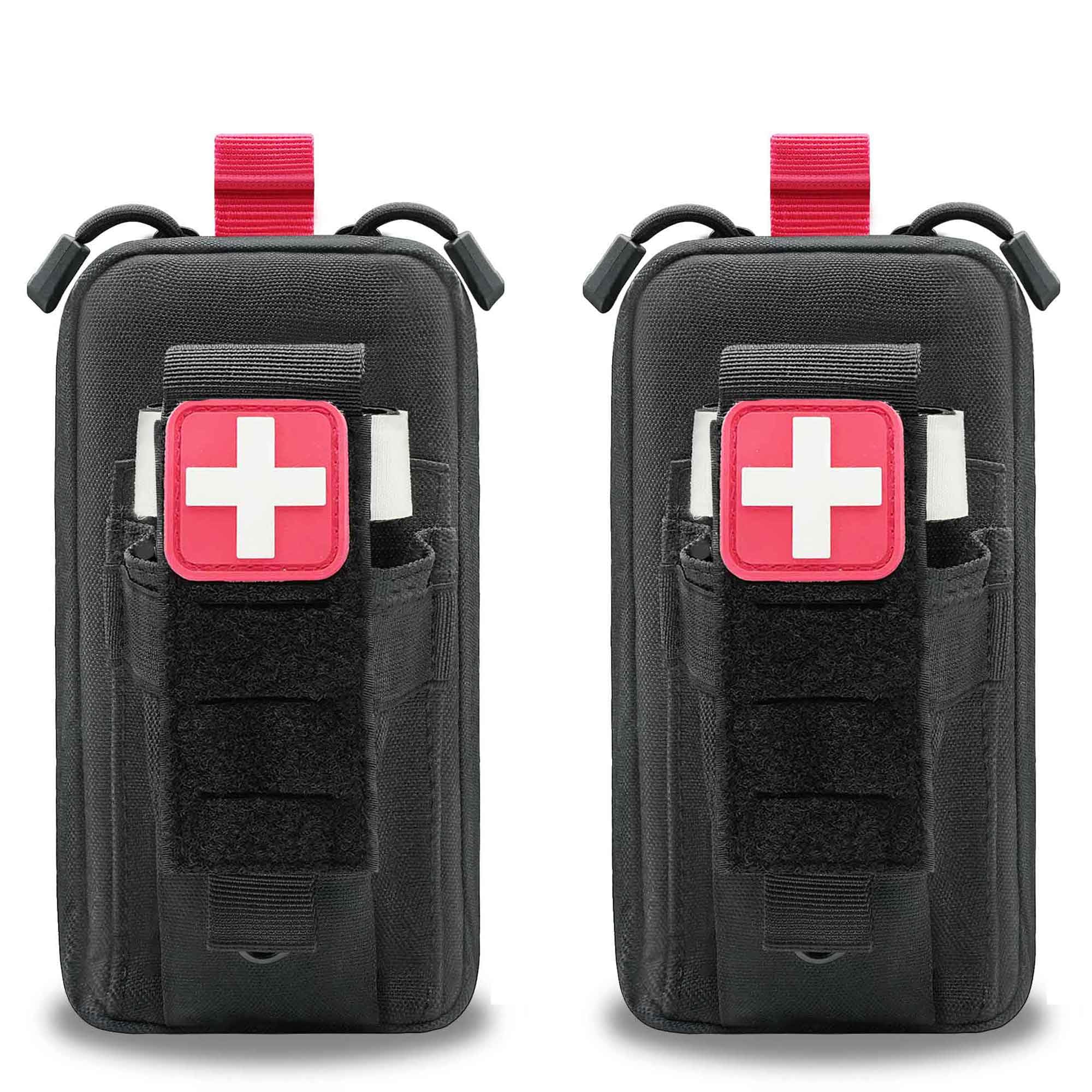 Upgrade Laser Cut 1000D Molle Ifak Pouch, 5 Colors Single-Handed Operation Tactical EMT Medical Pouch Bag