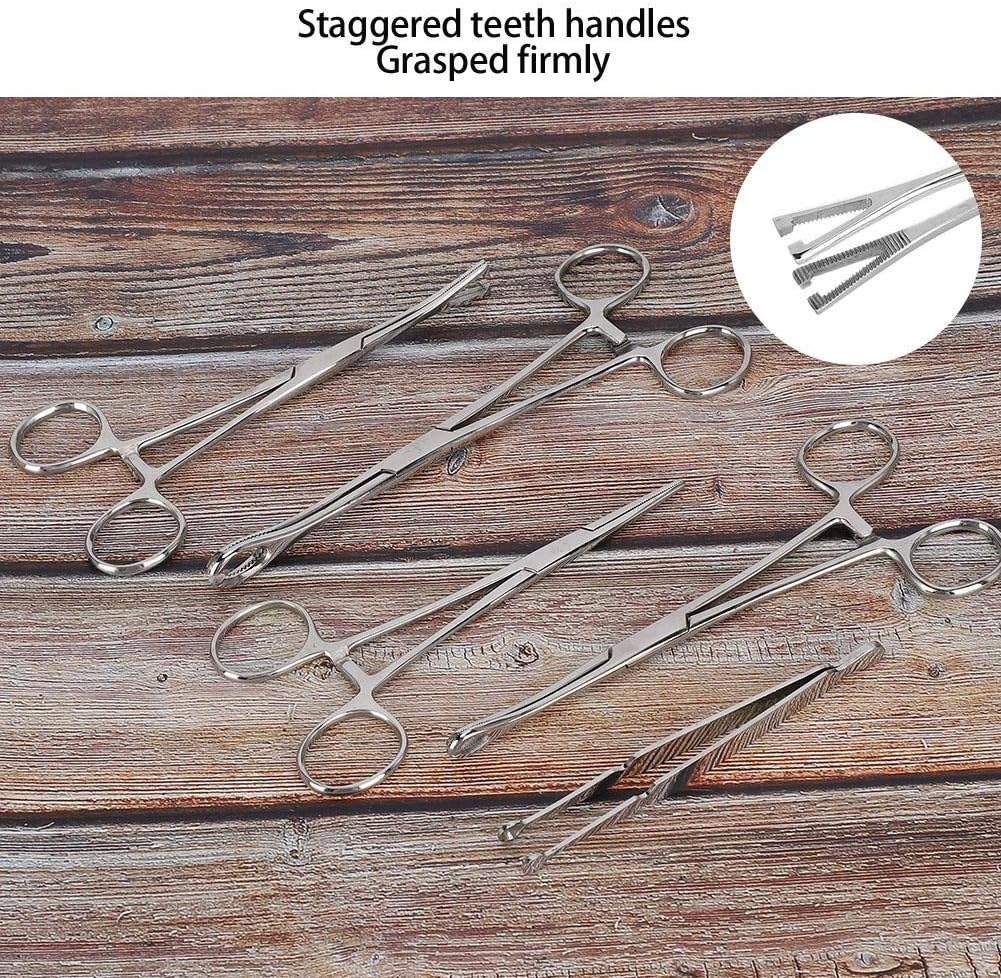 8pcs ody Piercing Professional Kit, Stainless Steel Pliers Set Ear Nose Lip Navel Tongue Septum
