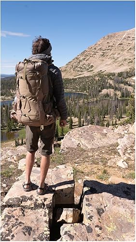 Vista 5 de Granite Gear Mochila Blaze 60L Arcilla Cerámica/cuadros café/Walleye