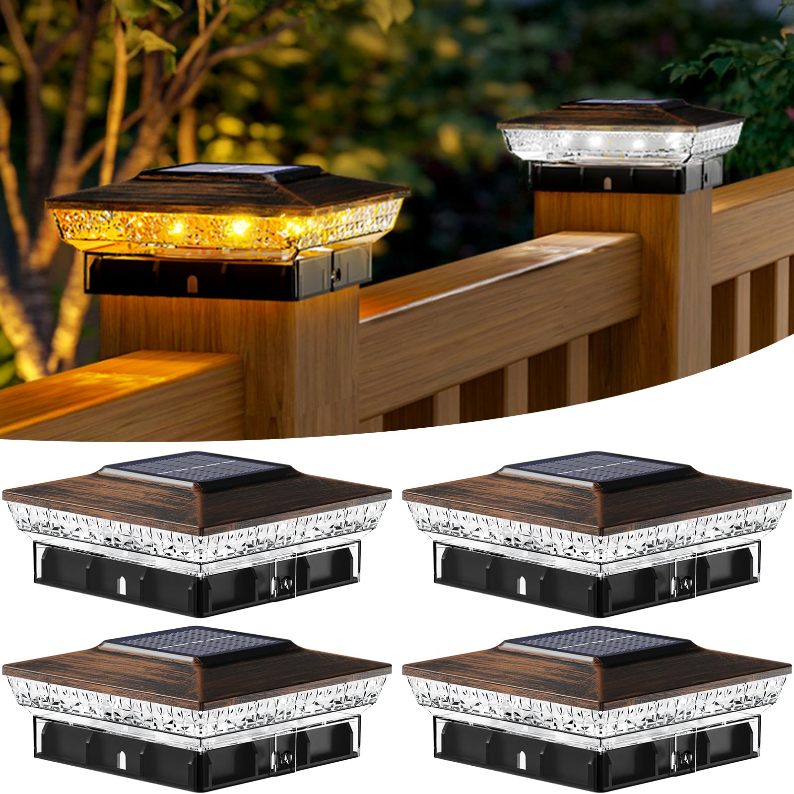 btfarm Solar Post Cap Lights