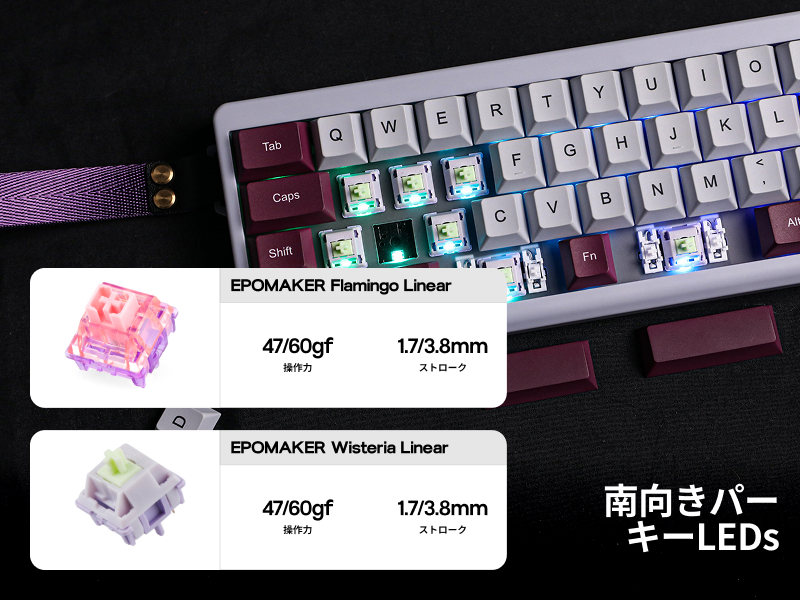 Amazon | EPOMAKER TH40 コンパクトな40% QMK/VIA ワイヤレス